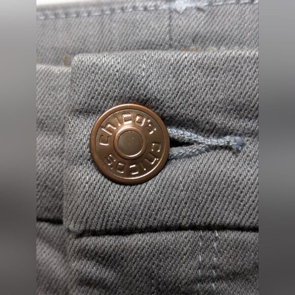 Chico's So Lifting Gray Slim Leg Jeans 8 Medium Gray Wash Stretch Denim Corpcore - Picture 8 of 8